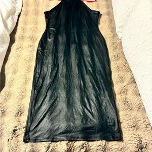 SHEIN Black Satin Finish Top